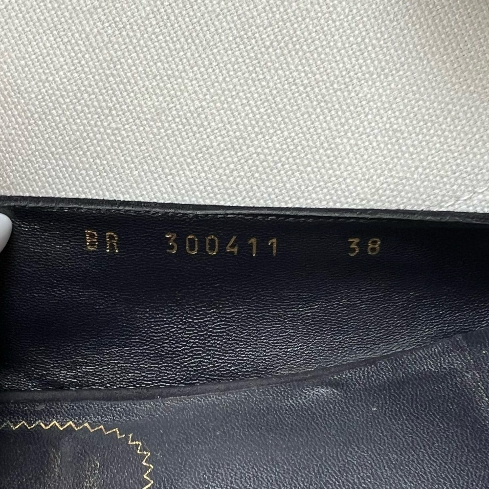 Saint Laurent vintage ballerinas flats size 38 navy authentic - Picture 7 of 10